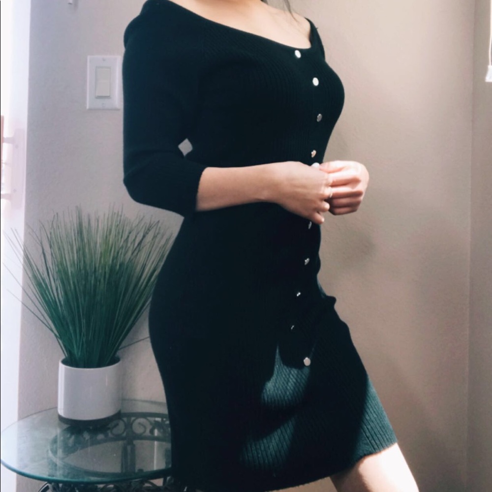 Black long sleeve BodyCon Dress